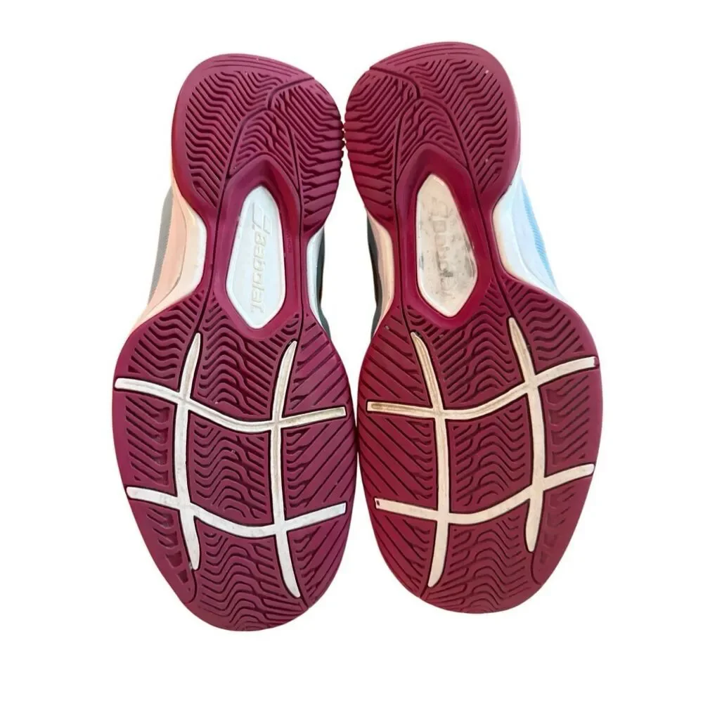 Babolat‎ SFX3 All Court Clearwater/Cherry Tennis Shoes Women's Sz 6.5